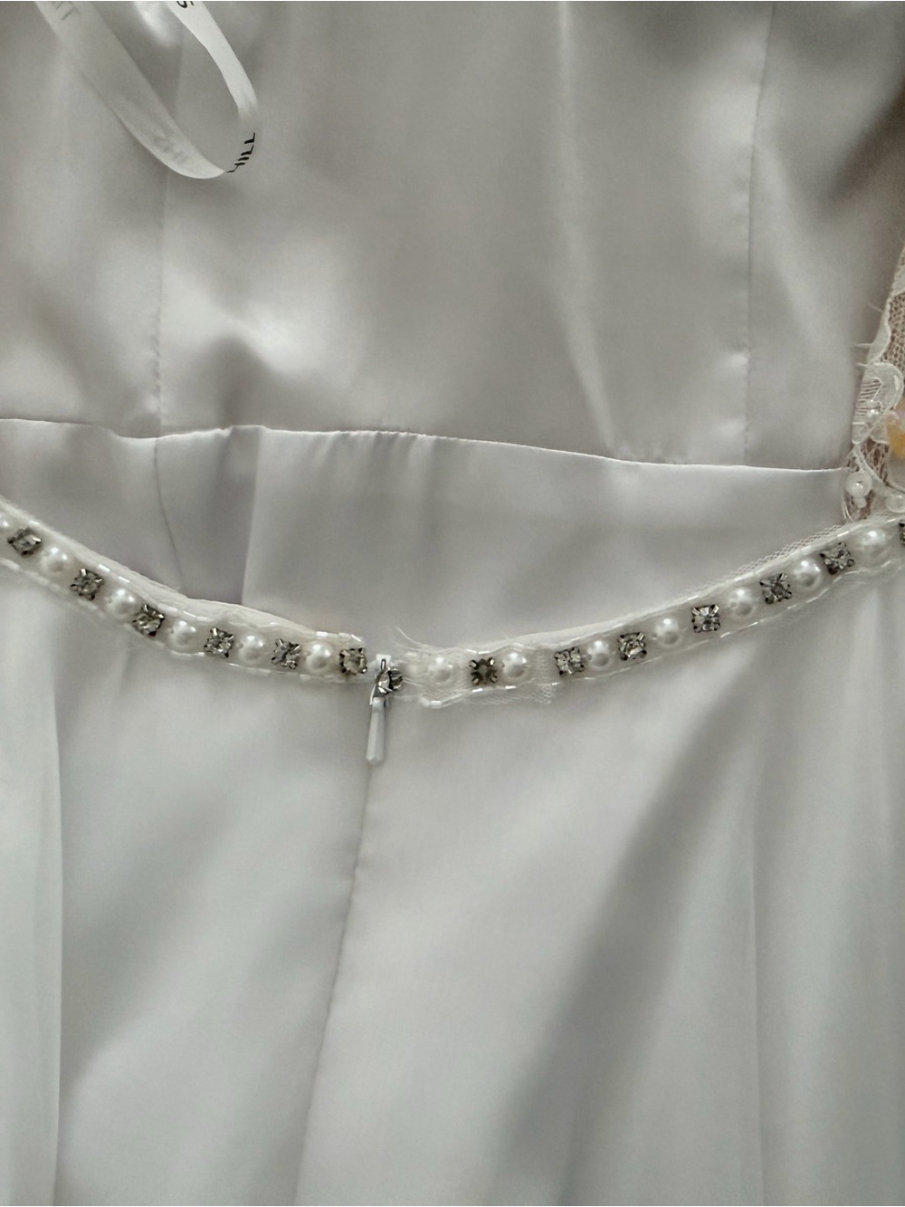 Sherri Hill White Beaded Bodice Evening Gown - Picture 13 of 15